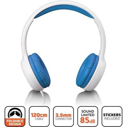 Lenco HP-010BU Auriculares con Cable para Niños Azules