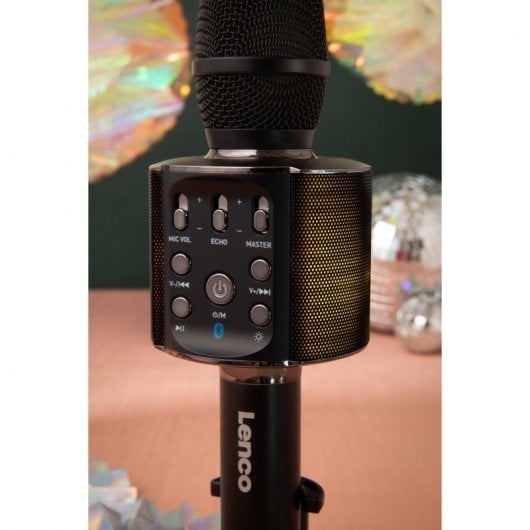 Lenco BMC-090 Micrófono para karaoke Negro