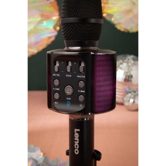 Lenco BMC-090 Micrófono para karaoke Negro