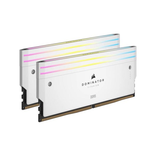 Memória RAM Corsair Dominator Titanium 96GB 2x48GB DDR5 6400MHz CL32 Branco