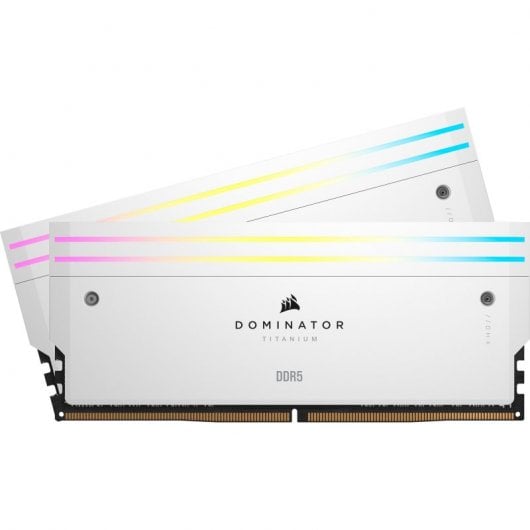 Corsair Dominator Titanium DDR5 6400MHz 32GB 2x16GB CL32 XMP Brancas