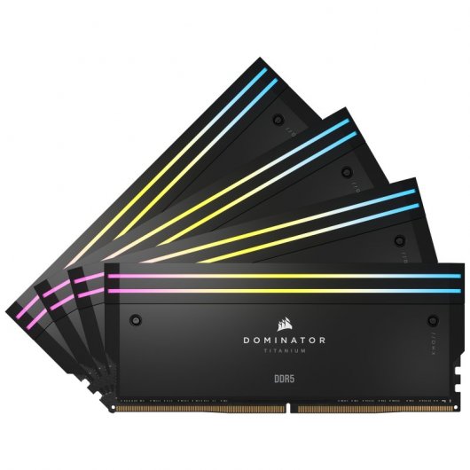 Corsair Dominator Titanium DDR5 6000MHz 96GB 4x24GB CL30 XMP Pretas