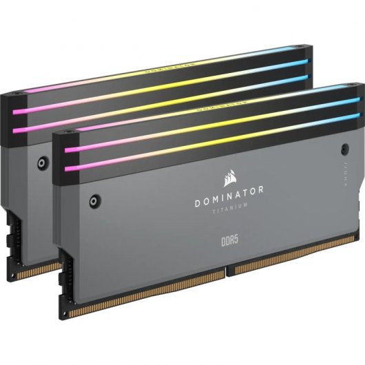 Corsair Dominator Titanium DDR5 6000MHz 64GB 2x32GB CL30 Memoria Dual AMD EXPO e Intel XMP Gris