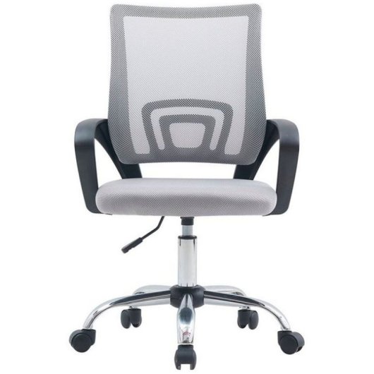 Home Heavenly Silla escritorio juvenil NALA giratoria y regulable en altura tapizada tejido 3D Gris