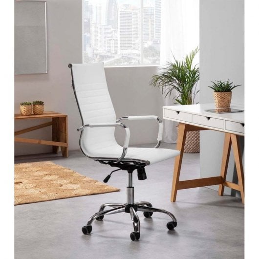 Home Heavenly Andy Silla Escritorio Ergonómica Blanca