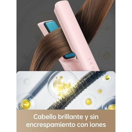 Lisseur 2-en-1 Sans Fil Dreame Hair Glamour AST14A 210ºC 3 Réglages Ionique Rose