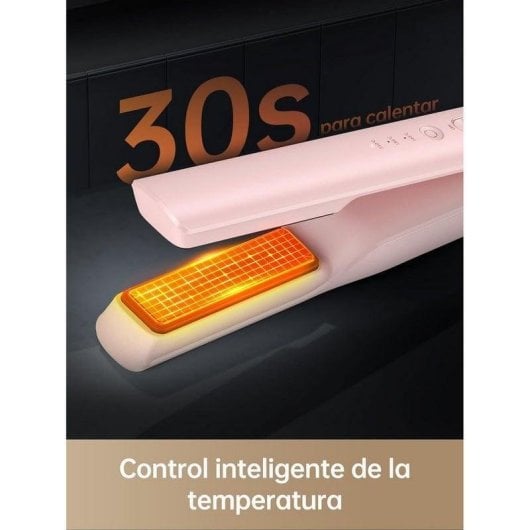 Lisseur 2-en-1 Sans Fil Dreame Hair Glamour AST14A 210ºC 3 Réglages Ionique Rose