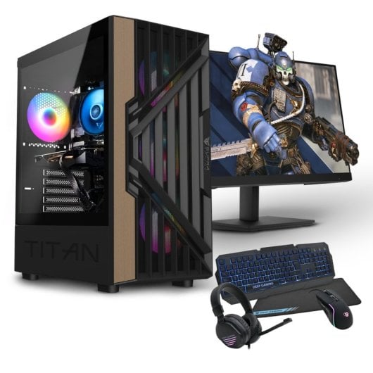 PC Racing Gaming Intel Core i3-12100F/16GB/1TB SSD/RX 7600 XT + Monitor 27" FullHD + Combo Gaming