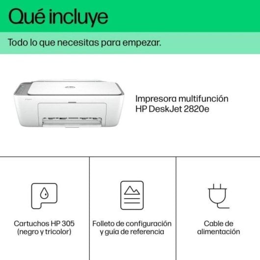 Multifunções HP DeskJet 2820e Jato de Tinta Color WiFi Bluetooth HP+ Instant Ink Branco