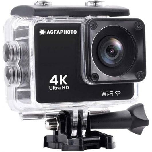 AgfaPhoto Realimove AC9000 Videocámara Deportiva 4K WiFi Negra