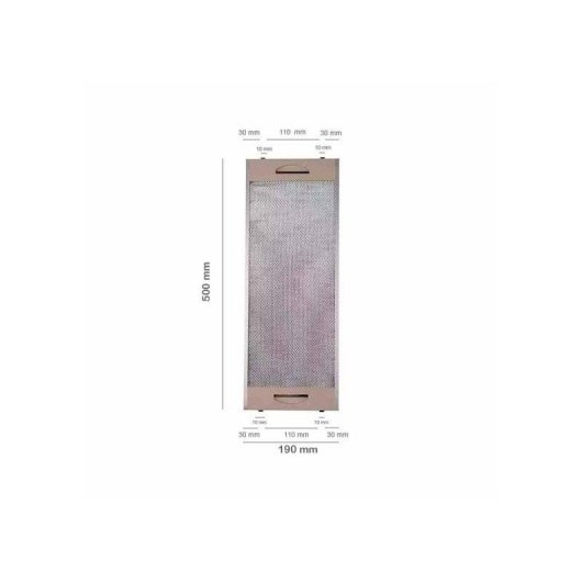 Filtro metálico campana extractora Teka CNL1000 CNL2000 19x50cm