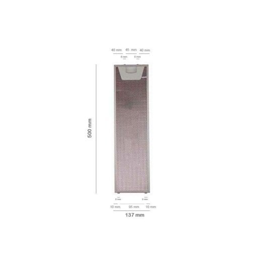 Filtro Campana Extractora Teka Metálico Izquierdo 500x137mm