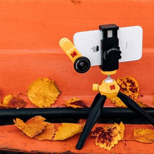 Trépied Kodak KTP001 Bluetooth 21cm Noir Jaune Smartphones