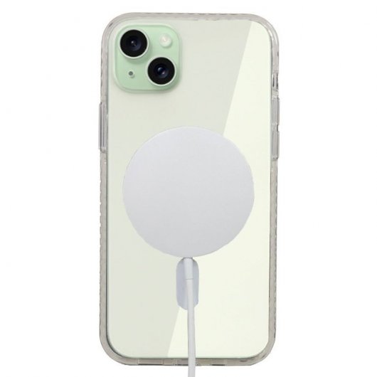 Cool Carcasa Magnética Transparente para iPhone 15 Plus