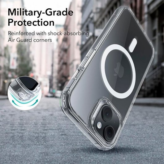 Cool Carcasa Magnética Transparente para iPhone 15 Plus