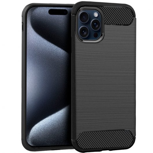Coque Cool Black Carbon pour iPhone 15 Pro