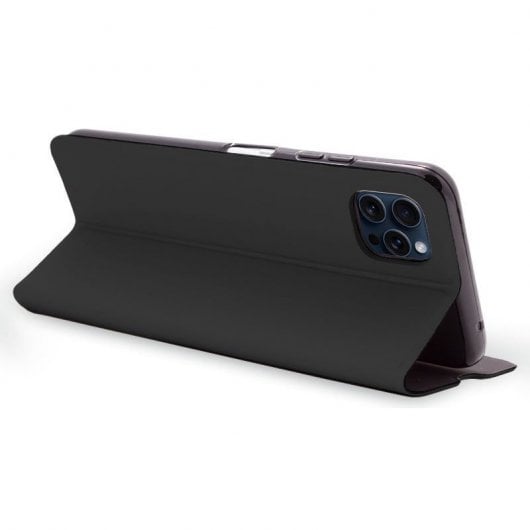 Cool Flip Cover Elegance Funda Negra para iPhone 15 Pro