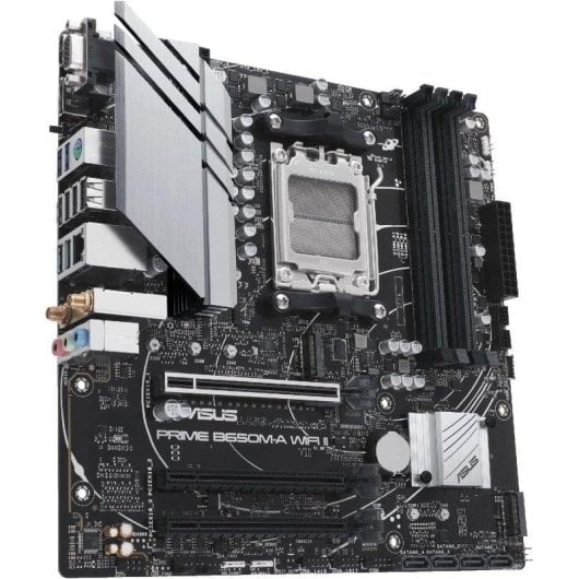 Placa Base ASUS PRIME B650M-A WIFI II B650 AM5 DDR5 micro ATX WiFi 6 2.5GbE Aura Sync RGB