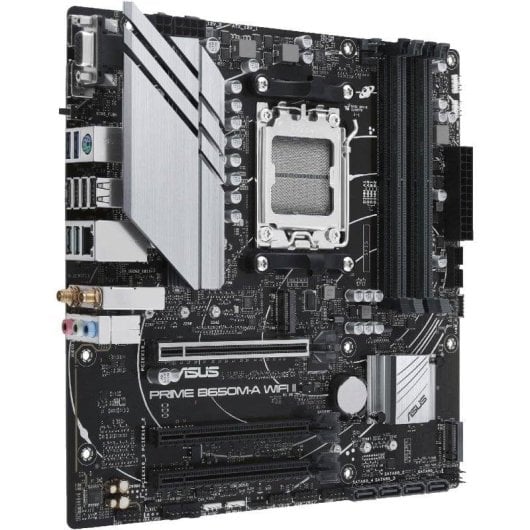 Placa Base ASUS PRIME B650M-A WIFI II B650 AM5 DDR5 micro ATX WiFi 6 2.5GbE Aura Sync RGB