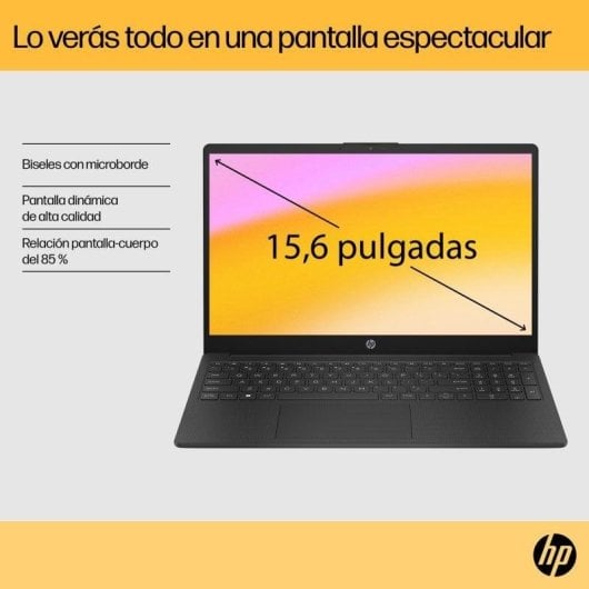 Portátil HP 15-FC0038NS 15,6" AMD Ryzen 7 7730U 8GB 512GB SSD Radeon Windows 11