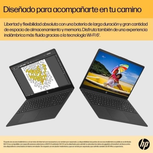 Portátil HP 15-FC0038NS 15,6" AMD Ryzen 7 7730U 8GB 512GB SSD Radeon Windows 11