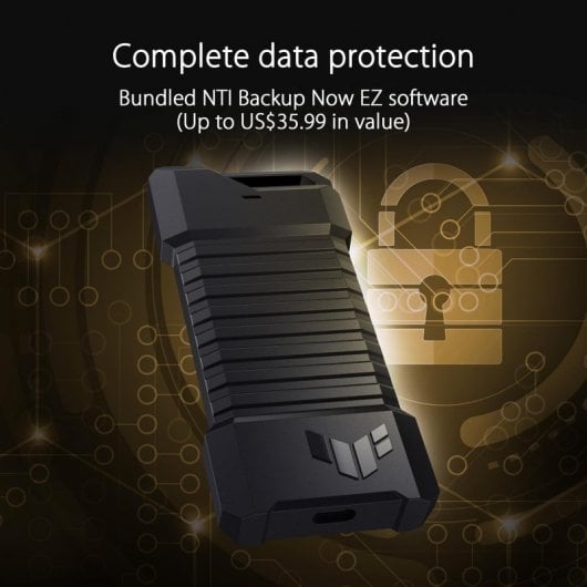 ASUS TUF Gaming AS1000 Disco Rígido Portátil 1TB SSD USB-C 3.2 Gen 2x1 M.2 NVMe® PCIe
