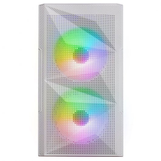 Mars Gaming MC-ME Mini Tour FRGB Verre Trempé USB 3.0 Blanc
