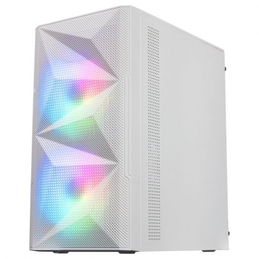 Mars Gaming MC-ME Mini Tour FRGB Verre Trempé USB 3.0 Blanc