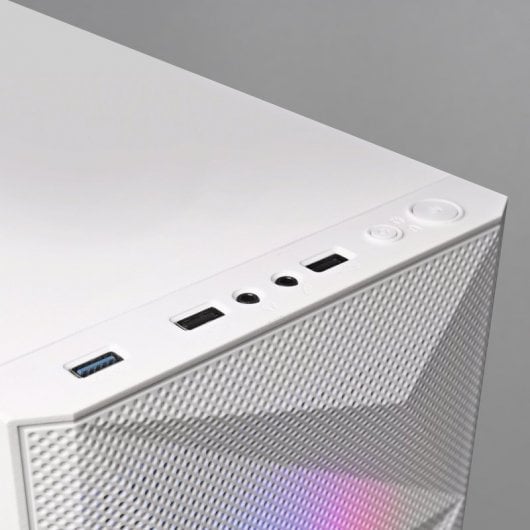 Mars Gaming MC-ME Mini Tour FRGB Verre Trempé USB 3.0 Blanc