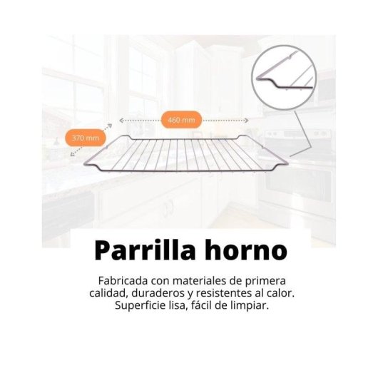 Parrilla Horno Teka 370x460mm Rejilla Compatible Modelos HE HI HC
