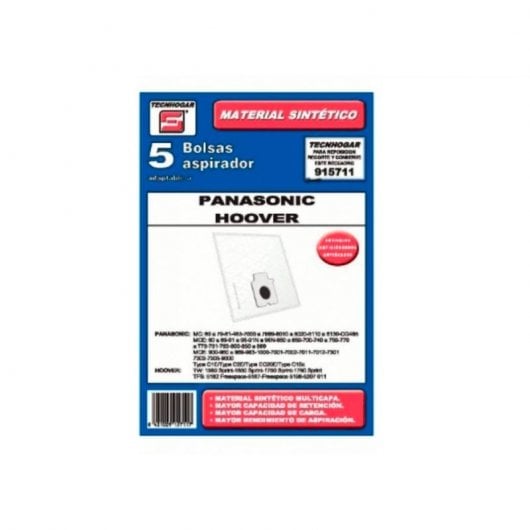 Saco para aspirador Hoover Panasonic Tecnhogar 915711