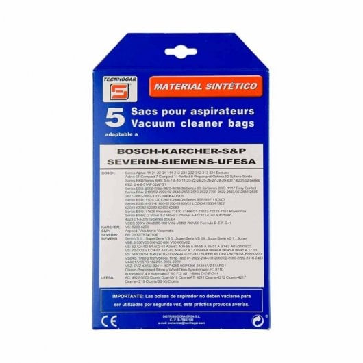 Bolsa Aspirador Bosch Karcher Siemens Ufesa Tecnhogar 915686