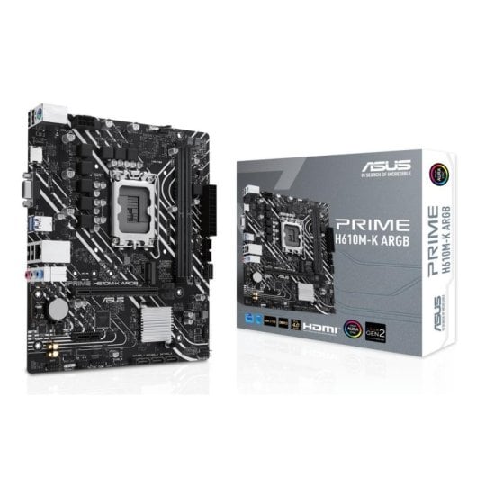 Carte mère ASUS PRIME H610M-K ARGB H610 LGA1700 DDR5 Micro-ATX RGB