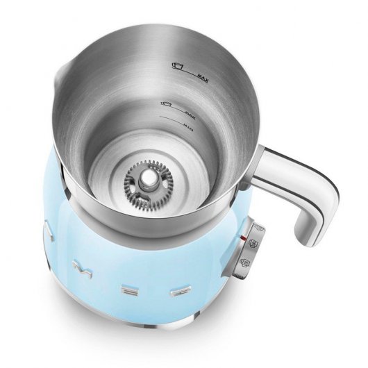 Smeg MFF11PBEU Mousseur à lait automatique 500W Bleu