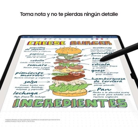 Tablette Samsung Galaxy Tab S9 11" Wi-Fi 8 Go Gris 128 Go Stylet S Pen Batterie longue durée