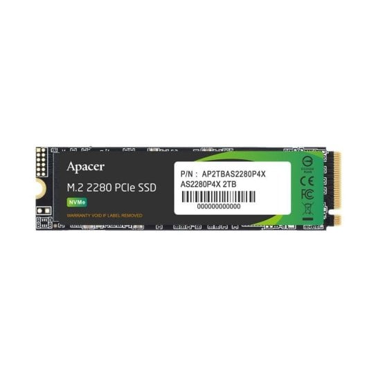 Festplatte Apacer AS2280P4X 512GB M.2 PCIe Gen3x4 NVMe 2100MB/s