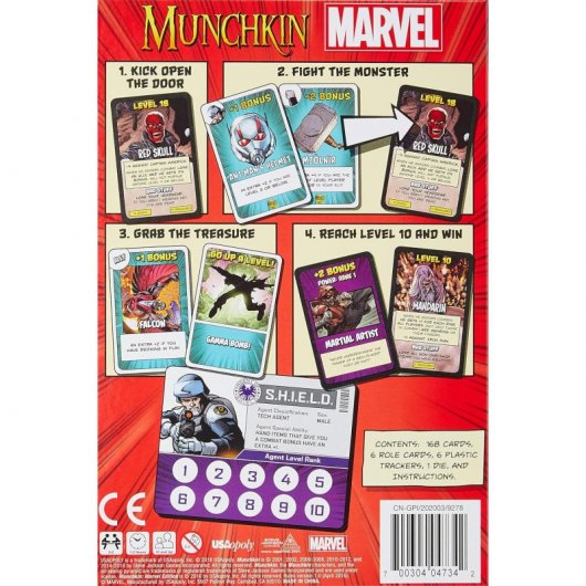 USAopoly Munchkin: Marvel Juego de Mesa en Inglés