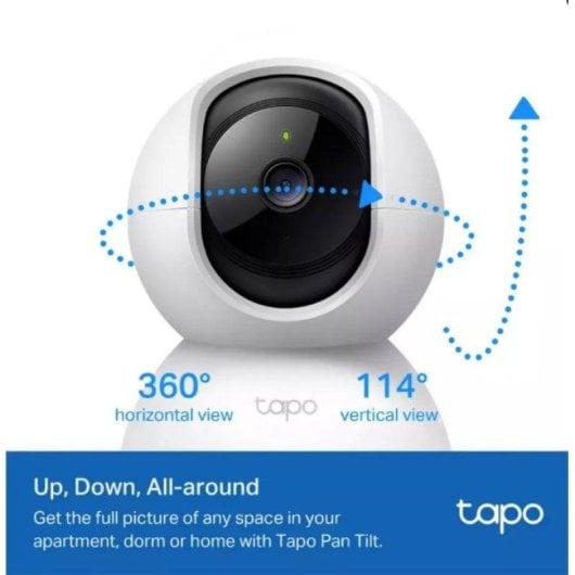 Caméra de surveillance TP-Link Tapo TC71 2K Vision Nocturne Intérieure Contrôle Vocal Audio Bidirectionnel