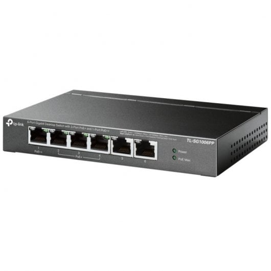Switch non gestito TP-Link TL-SG1006PP 6 porte Gigabit con 3x PoE+ e 1x PoE++