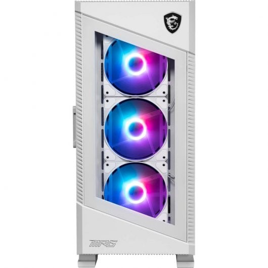 MSI MPG Velox 100R Cristal Templado USB 3.2 Blanca