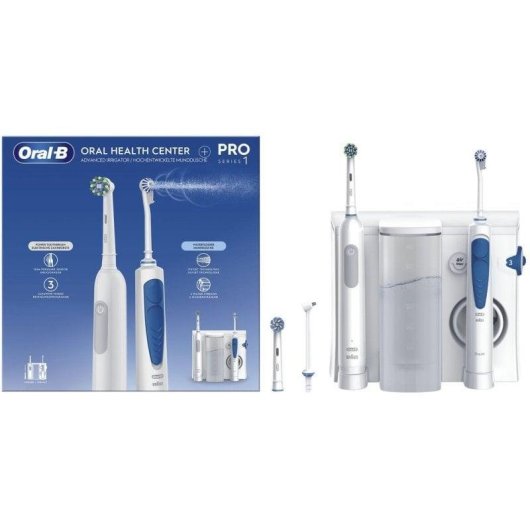 Escova de Dentes Oscilante Rotativo Oral-B Pro Series 1 Oxyjet 3 Modos 1 Cabeça Temporizador Sensor de Pressão