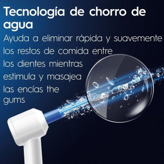 Escova de Dentes Oscilante Rotativo Oral-B Pro Series 1 Oxyjet 3 Modos 1 Cabeça Temporizador Sensor de Pressão