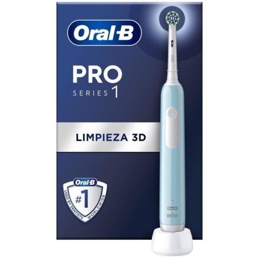 Oszillierende Zahnbürste Oral-B Pro 1 Blau 2 Bürstenköpfe Timer Drucksensor