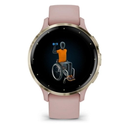 Garmin Venu 3S Bluetooth GPS 41mm AMOLED Or Rose Taille Unique Cardio Poignet SpO2 Etanche 5ATM