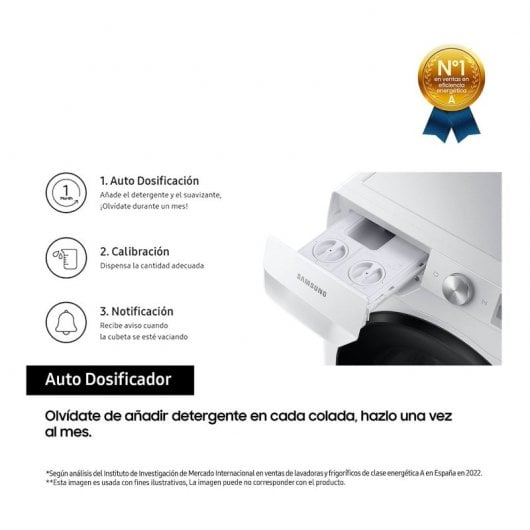 Samsung WD10T634DBH Máquina de Lavar e Secar Roupa 10.5Kg/6Kg E Branca