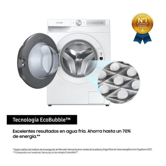 Samsung WD10T634DBH Máquina de Lavar e Secar Roupa 10.5Kg/6Kg E Branca