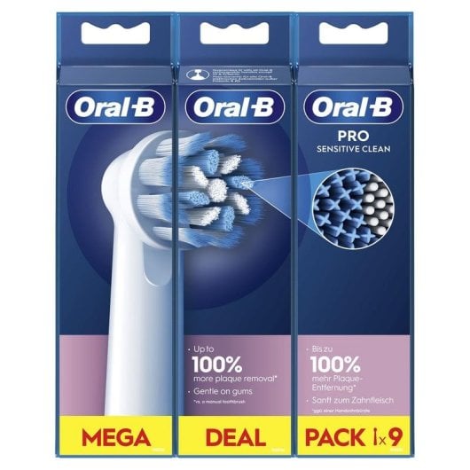 Aufsteckbürste Oral-B Pro Sensitive Clean 9 Einheiten Extra Weich