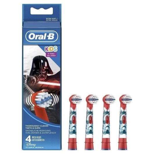 Aufsteckbürste Oral-B Kids Star Wars 4 Einheiten Extra Weich