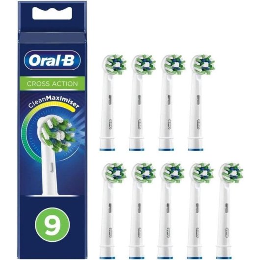 Aufsteckbürste Oral-B CrossAction 9 Einheiten Weiß