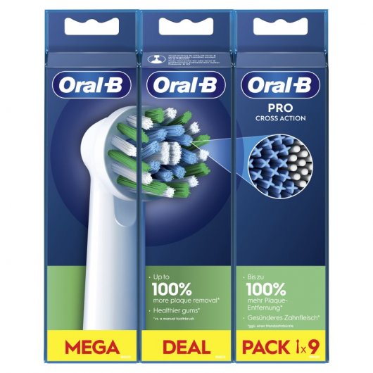 Oral-B Pack de 9 Cabezales para Cepillo de Dientres Eléctrico